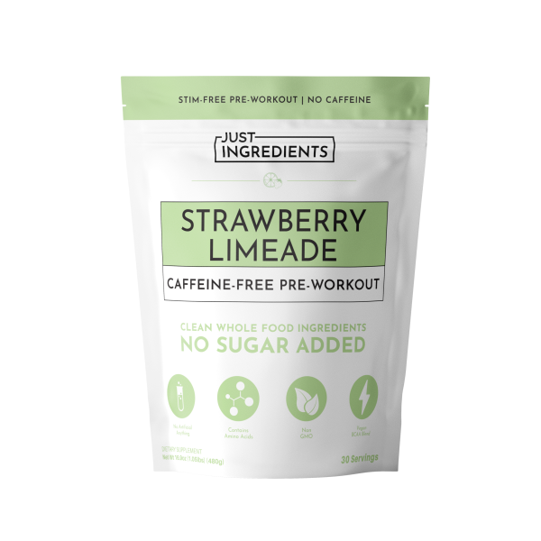 Caffeine-Free Strawberry Limeade Pre-Workout