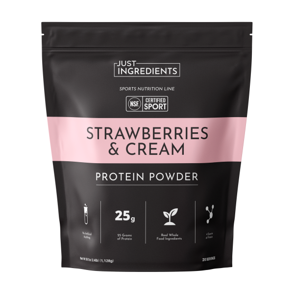 Strawberries and Cream Protein Powder (20 Serving) - NSF